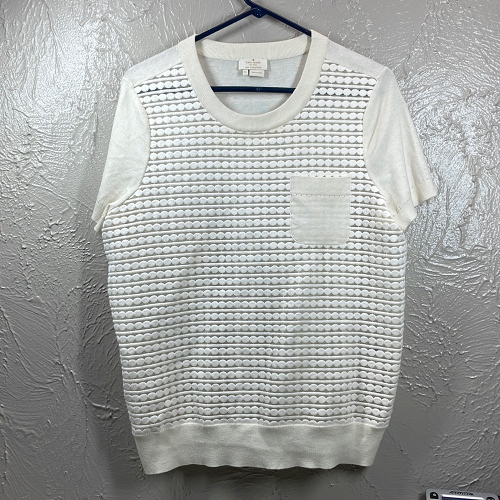 KATE SPADE Mercy Sweater in Winter Seaside Cream